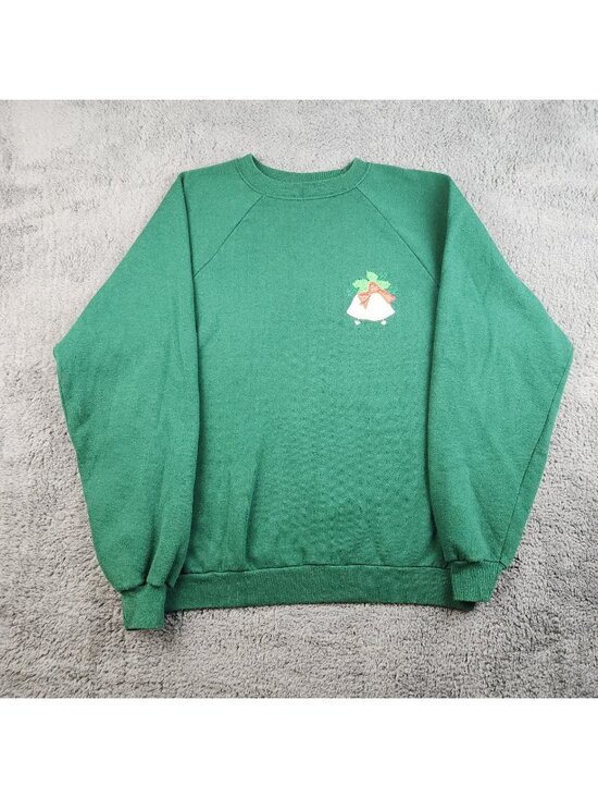 None Sweaters - Vintage Holiday Christmas Sweater Extra Large Embroidered Crewneck Sweatshirt